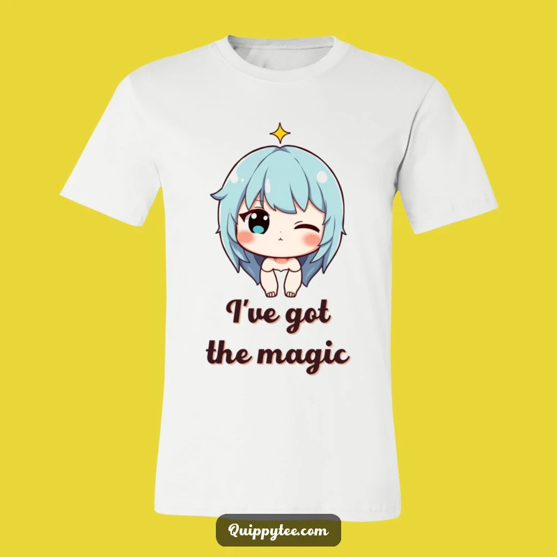 Wink & Sparkle T-Shirt: Funny Character's Cheeky Charm for a Playful Look