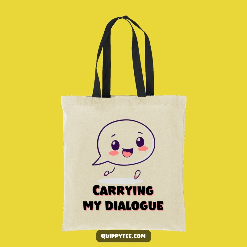 Funny Speech Bubble Tote Bag: Carry Your Thoughts and Punctuation with Style