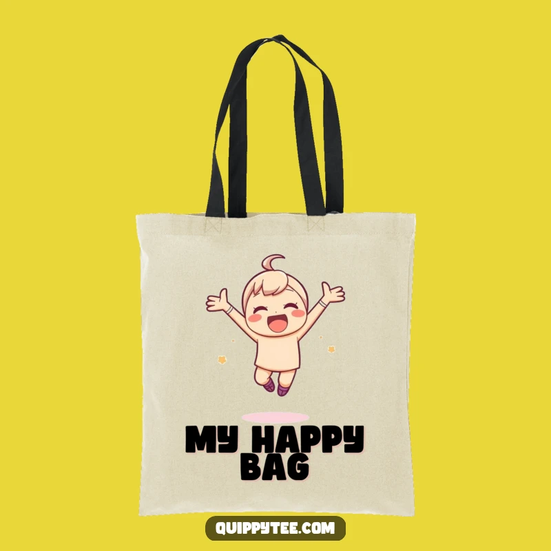 Funny Joyful Leap Tote Bag: Carry Your Happiness, Great Funny Gift